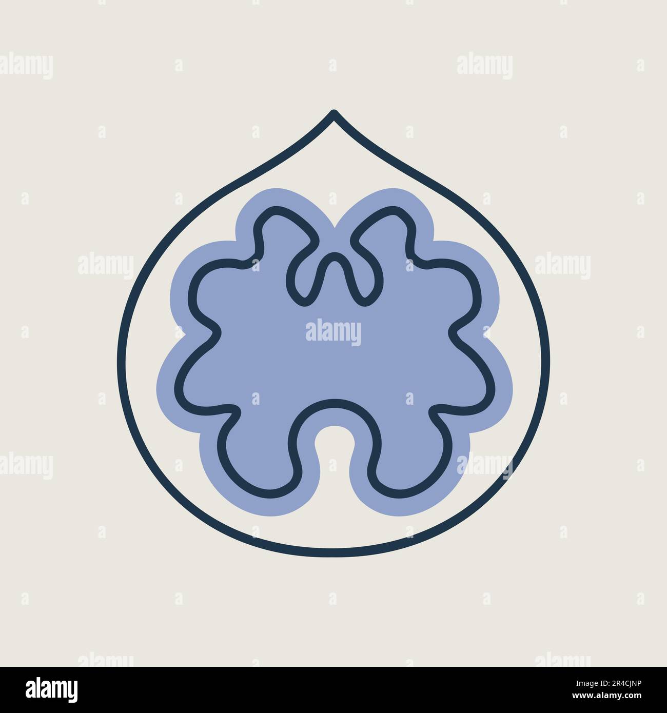Walnut vector icon. Graph symbol for food and drinks web site, apps ...