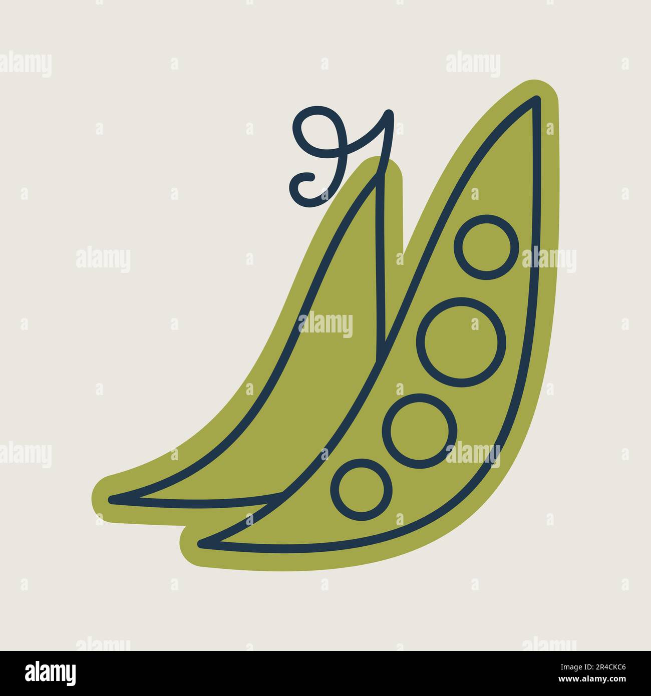 Peas isolated design vector icon. Vegetable sign. Graph symbol for food ...