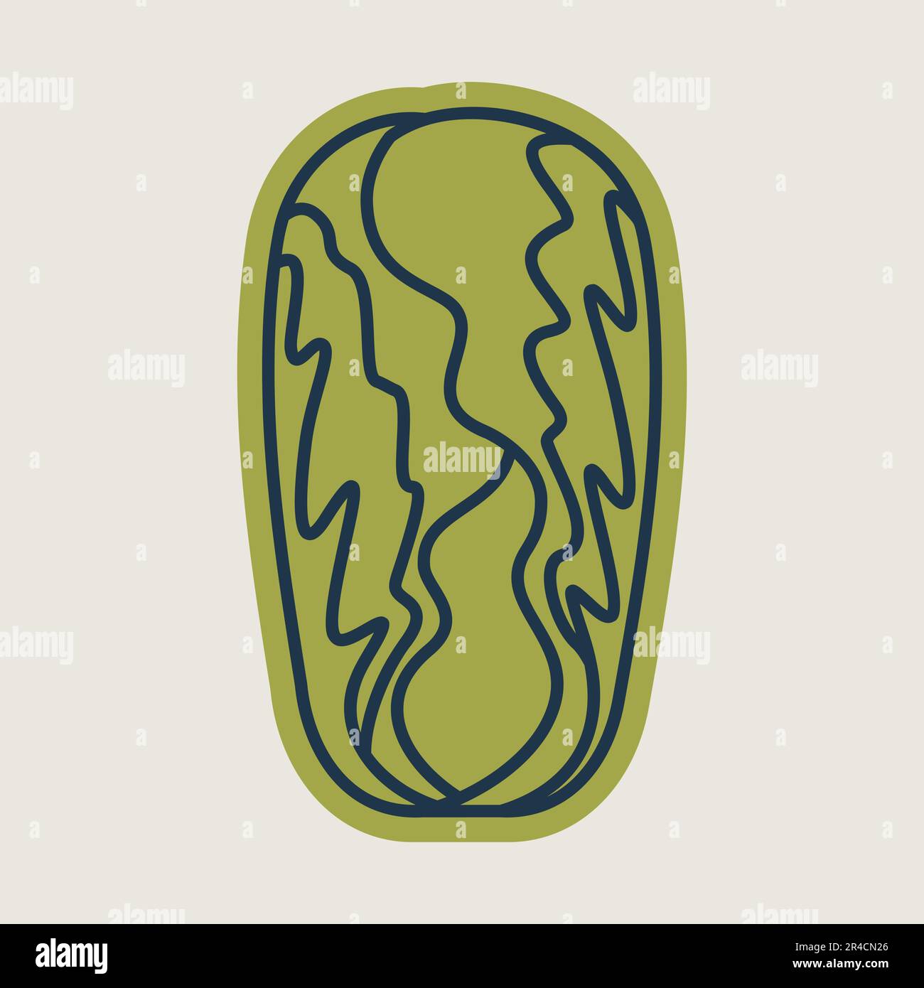 Chinese cabbage isolated vector icon. Vegetable sign. Graph symbol for ...