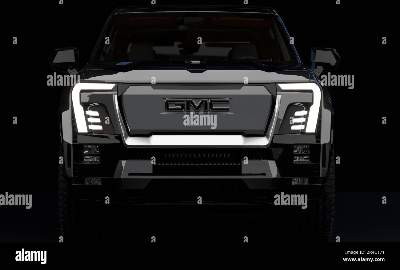 GMC Sierra EV Denali .AllElectric Truck Stock Photo Alamy