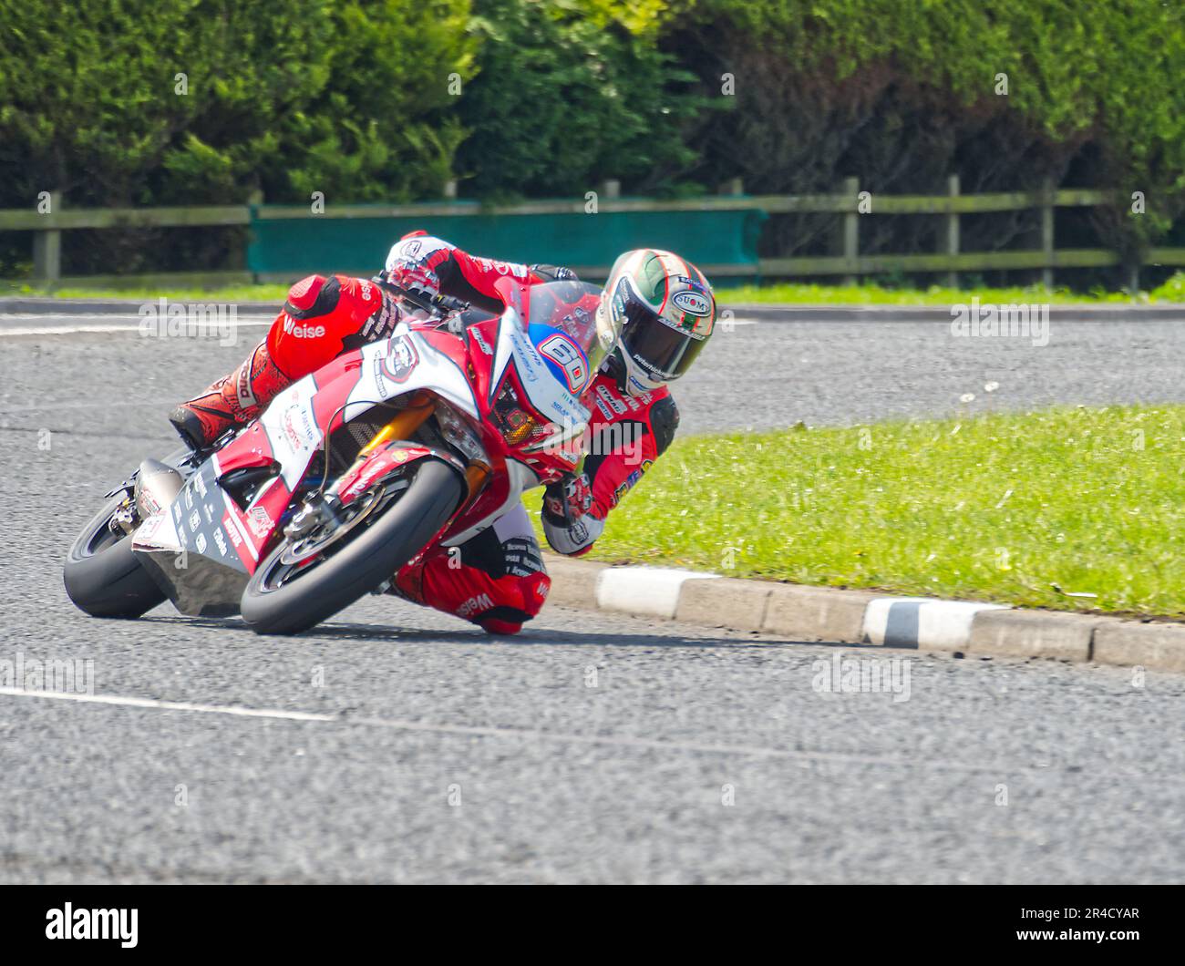 Peter Hickman. JM Patterson Supertwins race, International North West 200 Road Races 2023, Northern Ireland Stock Photo