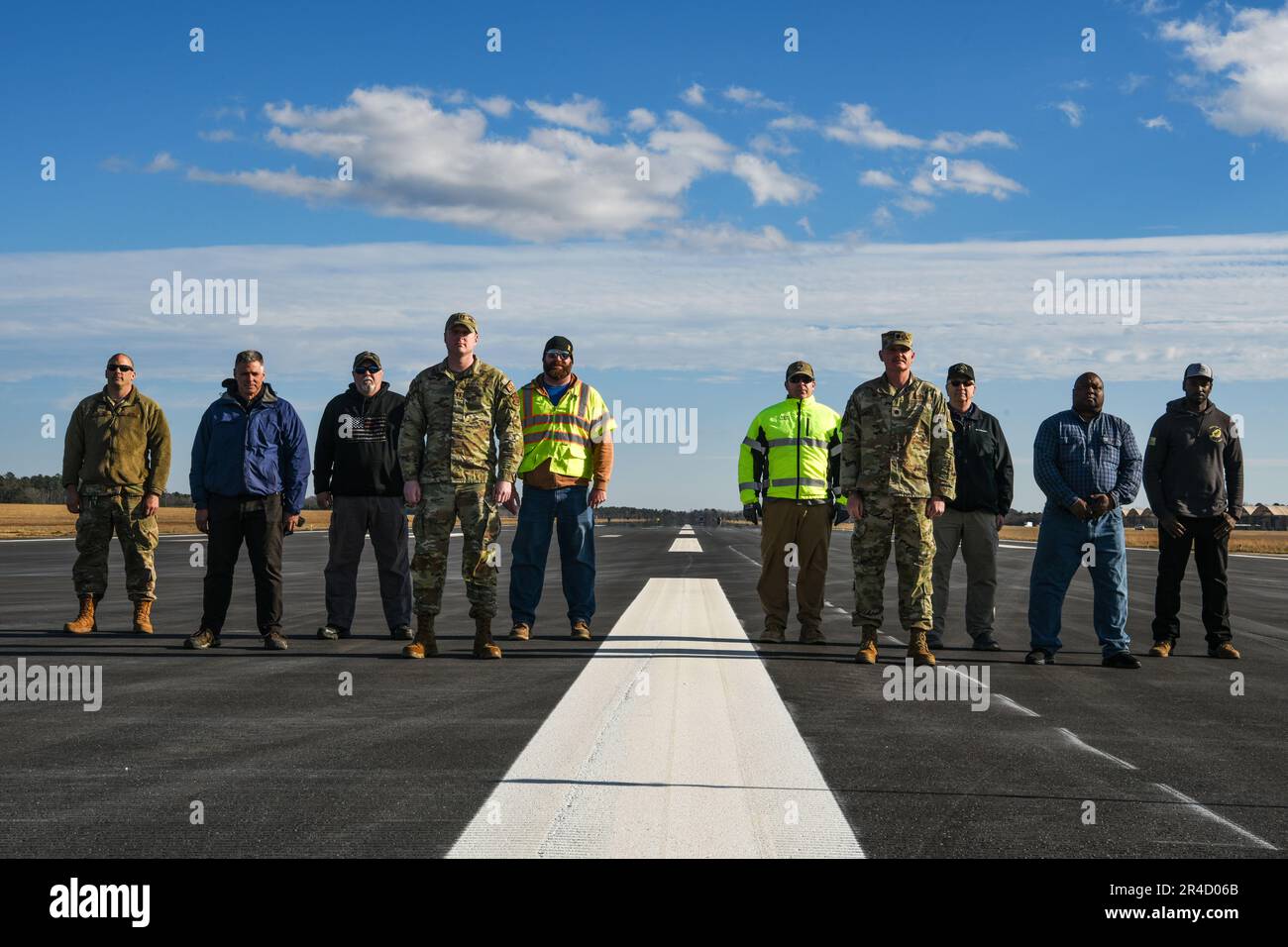 U.S. Air Force Airmen from the 169th Civil Engineer Squadron and