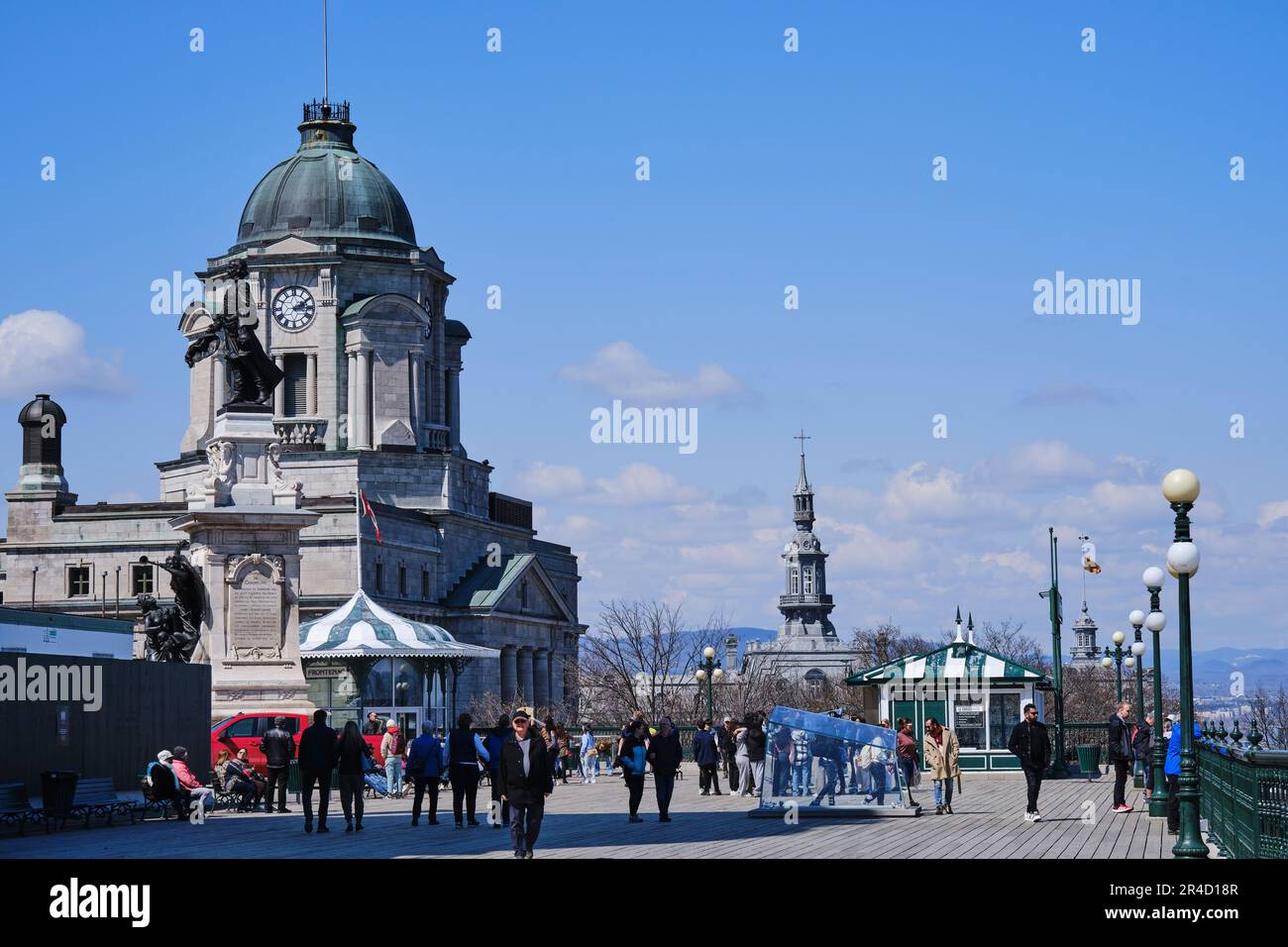 Musee du Fort and Terrasse Dufferin, Quebec City, Canada Stock Photo