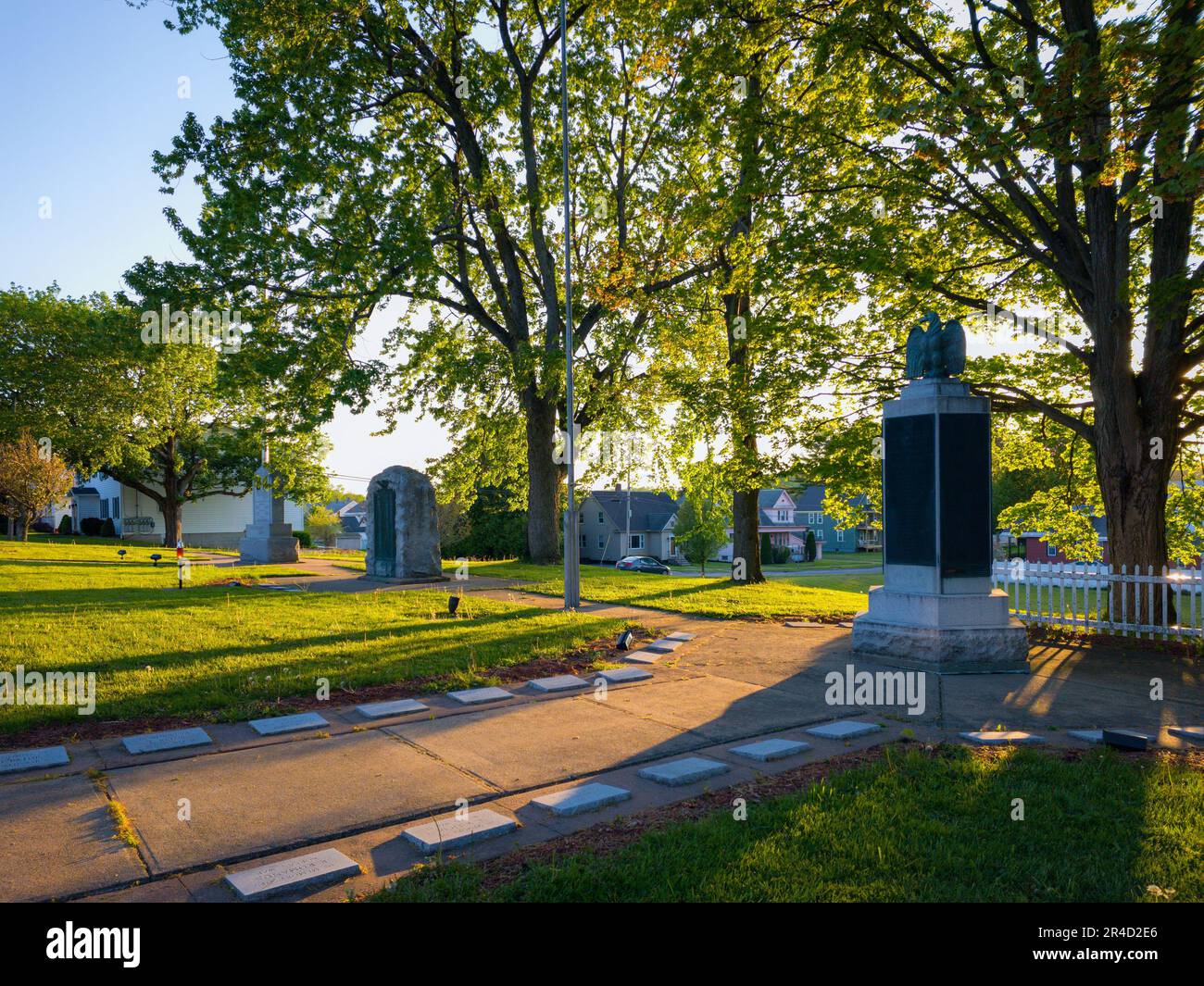 New York Mills, New York May 14, 2023 Landscape View of the Memorial