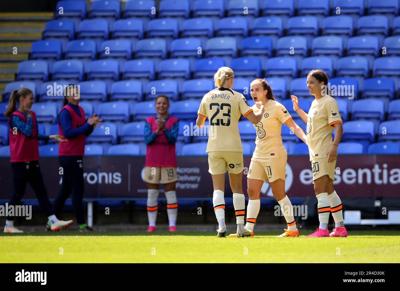 Chelsea’s Guro Reiten celebrates scoring their side's second goal of