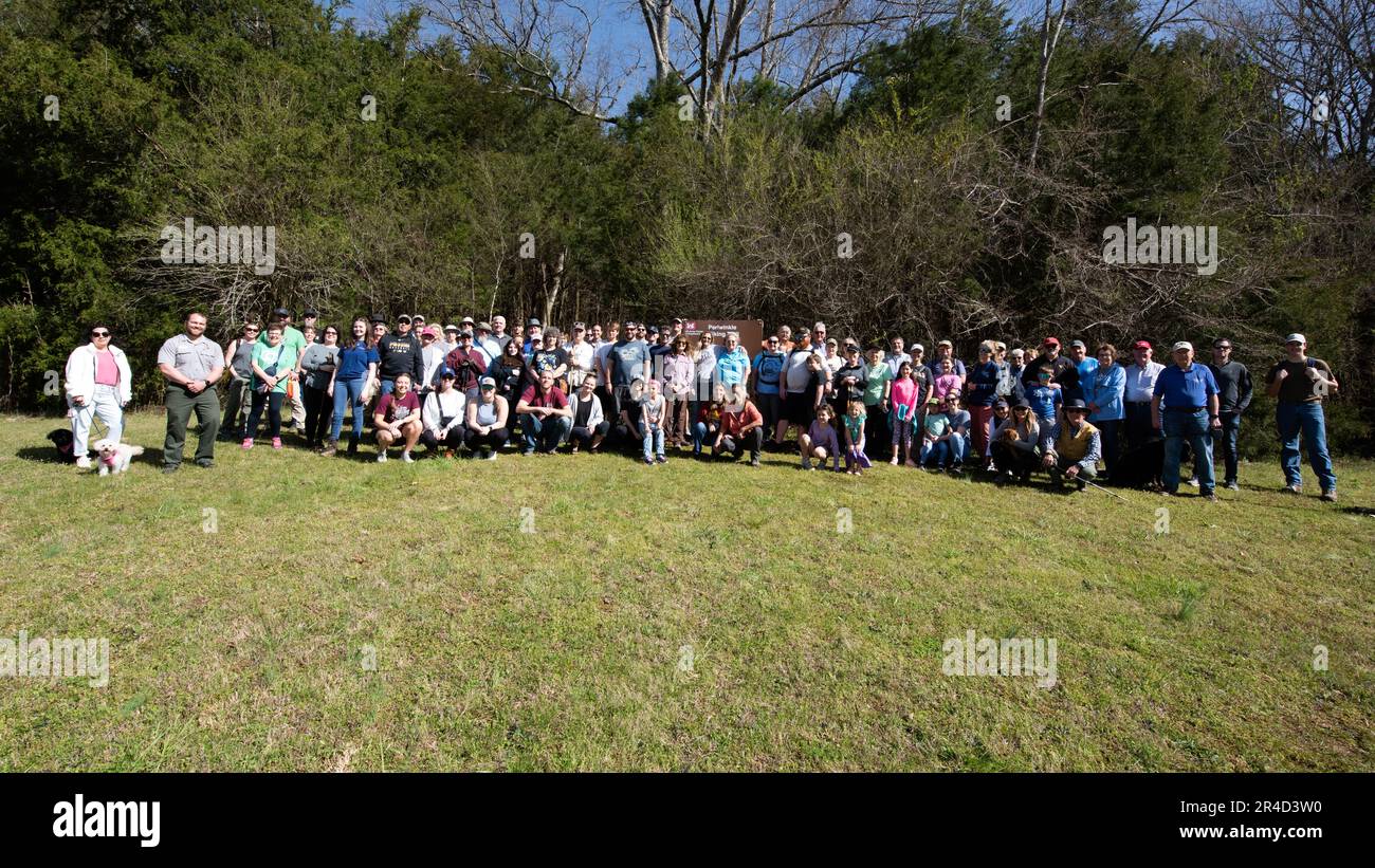Everyone that attended the dedication of Periwinkle Trail March 25