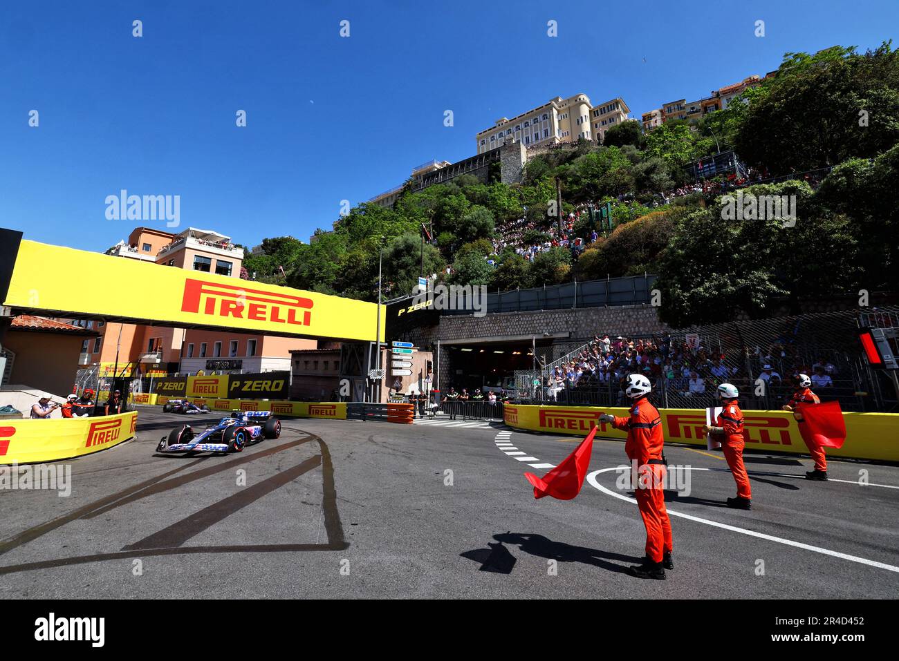 Marshals wave their flags hires stock photography and images Alamy