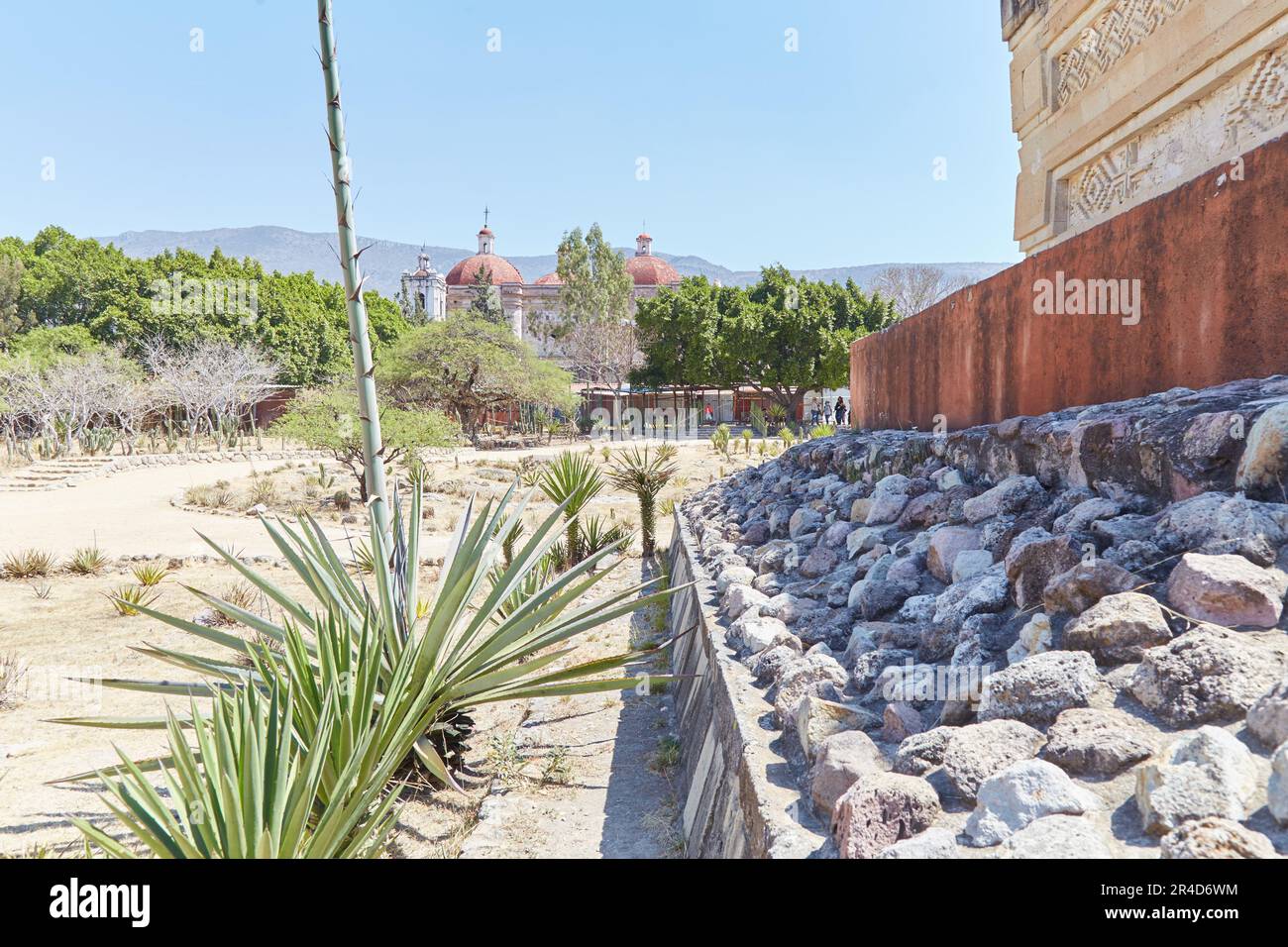 The unique ruins of Mitla, in Oaxaca, Mexico, was a Zapotec and Mixtec
