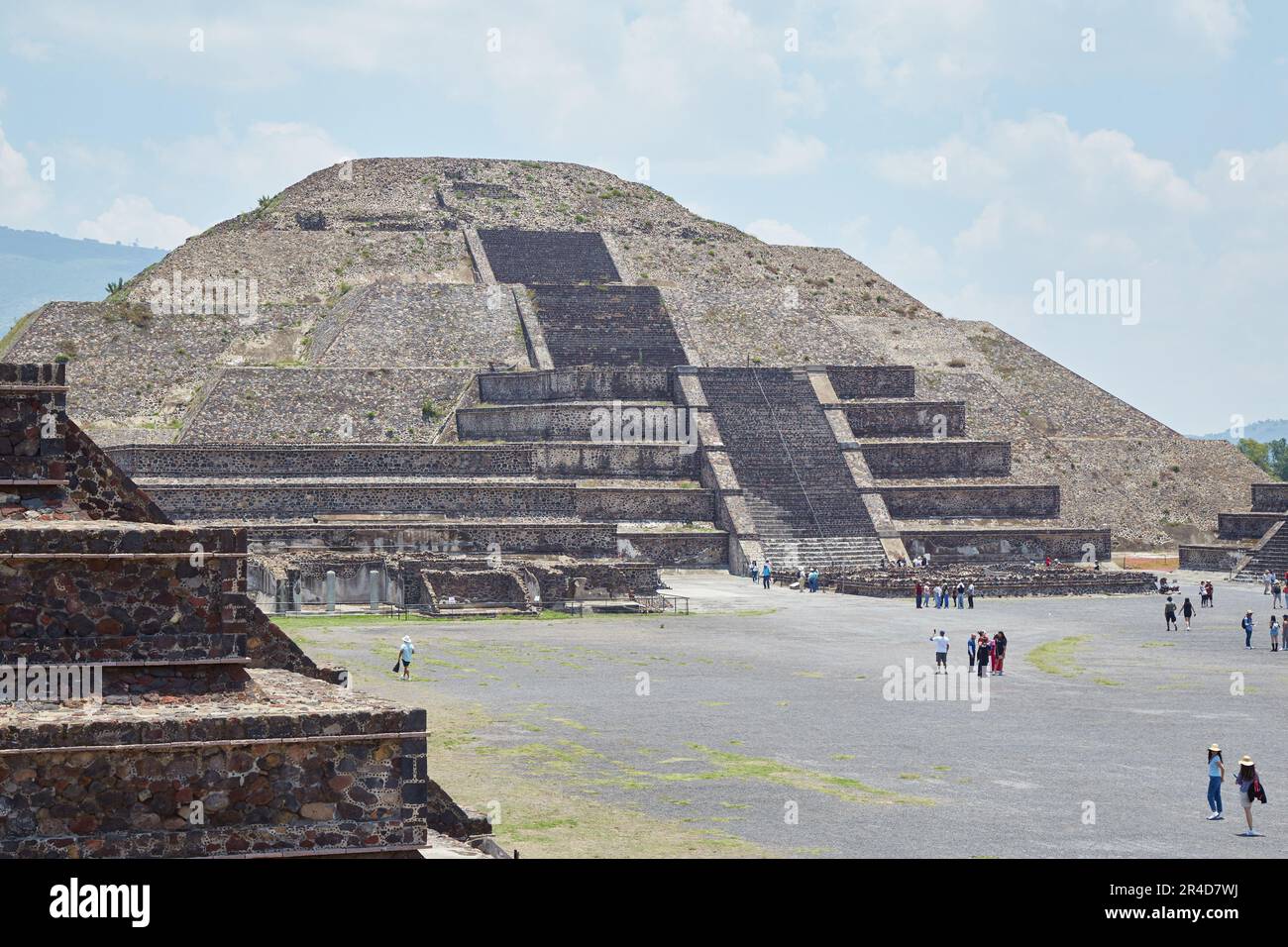 The monumental Pyramid of the Sun in Teotihuacan, Mexico, the country's ...