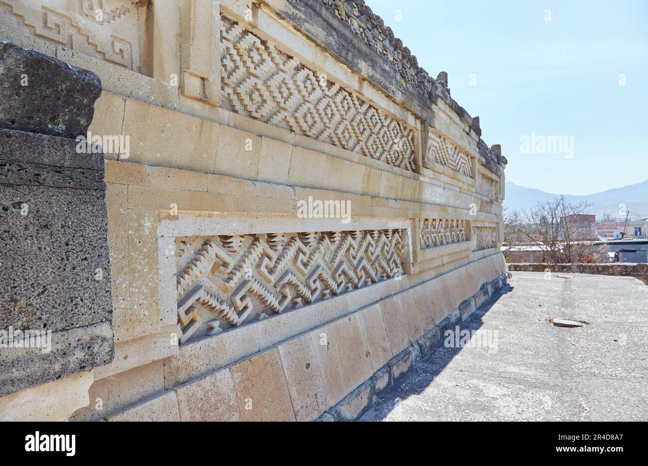 The unique ruins of Mitla, in Oaxaca, Mexico, was a Zapotec and Mixtec