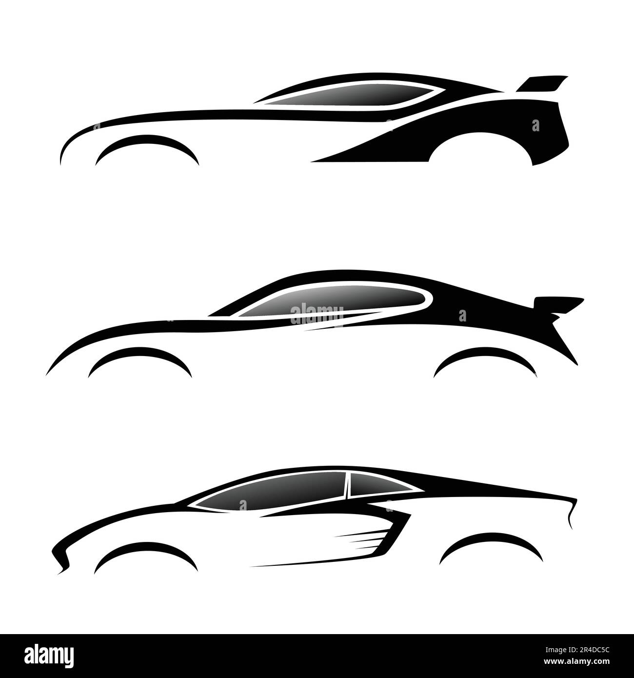 Car outline Black and White Stock Photos & Images - Alamy