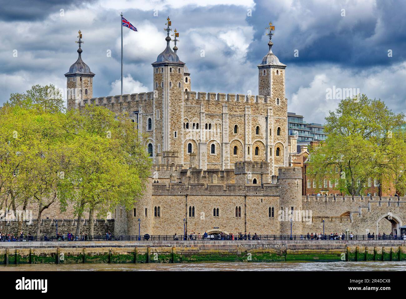 London River Thames the Tower of London the Entry to Traitors Gate with