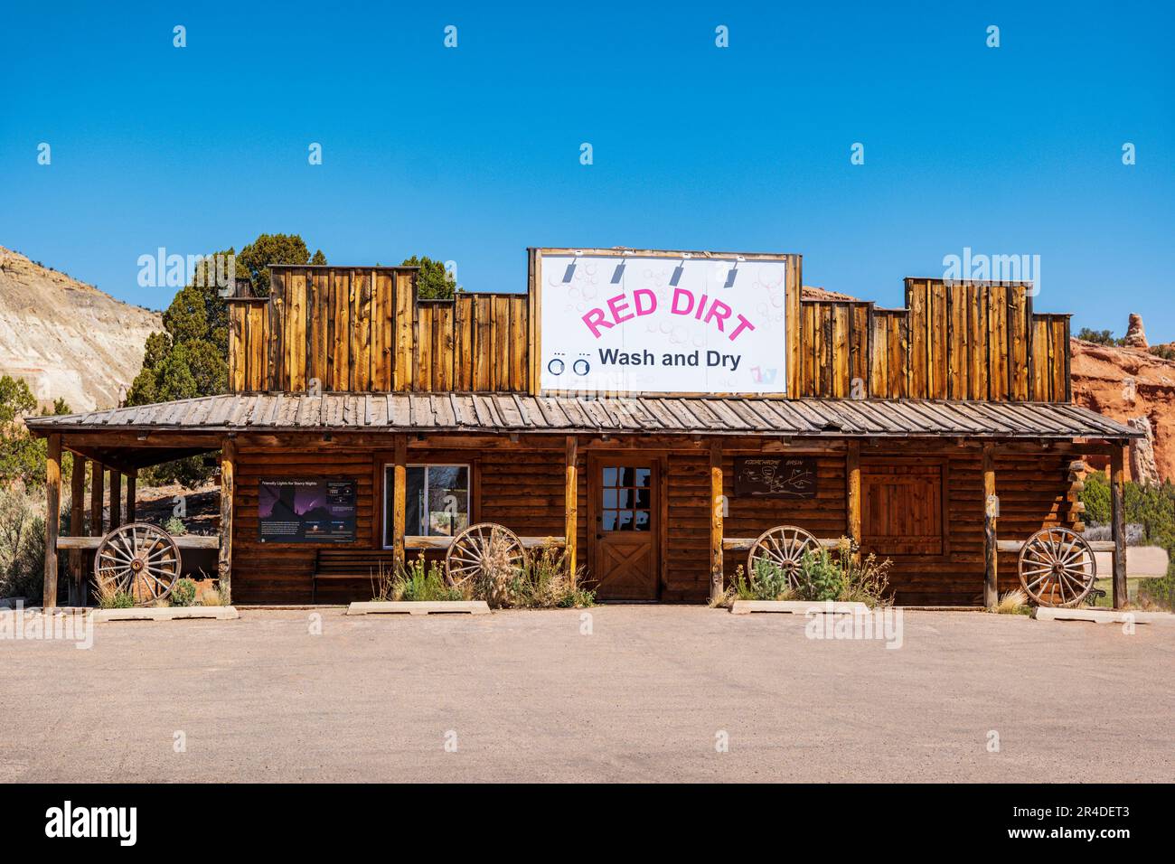 Red Dirt Wash & Dry laundromat; Kodachrome Basin State Park; Utah; USA