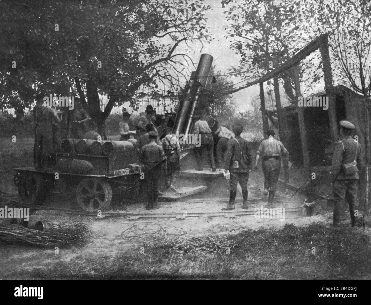1916 Guerre 14-18 Somme photo Artillerie Lourde sur Voie Ferrée 1916 Guerre 14-18 Somme photo Artillerie Lourde sur Voie Ferrée