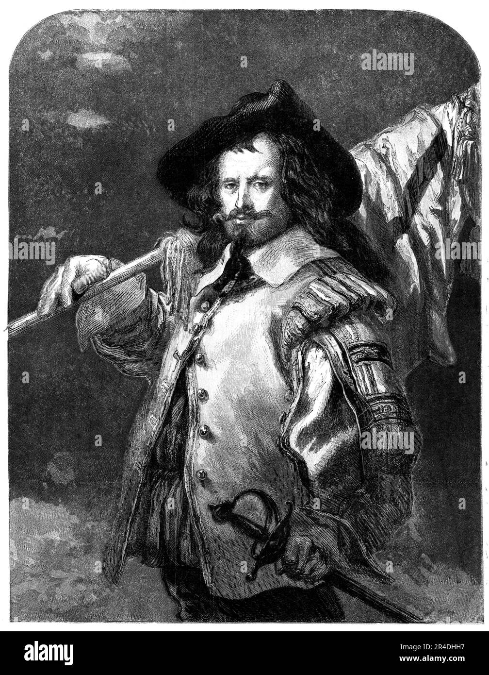 "The Standard Bearer" by J. Gilbert from the Exhibition of Old