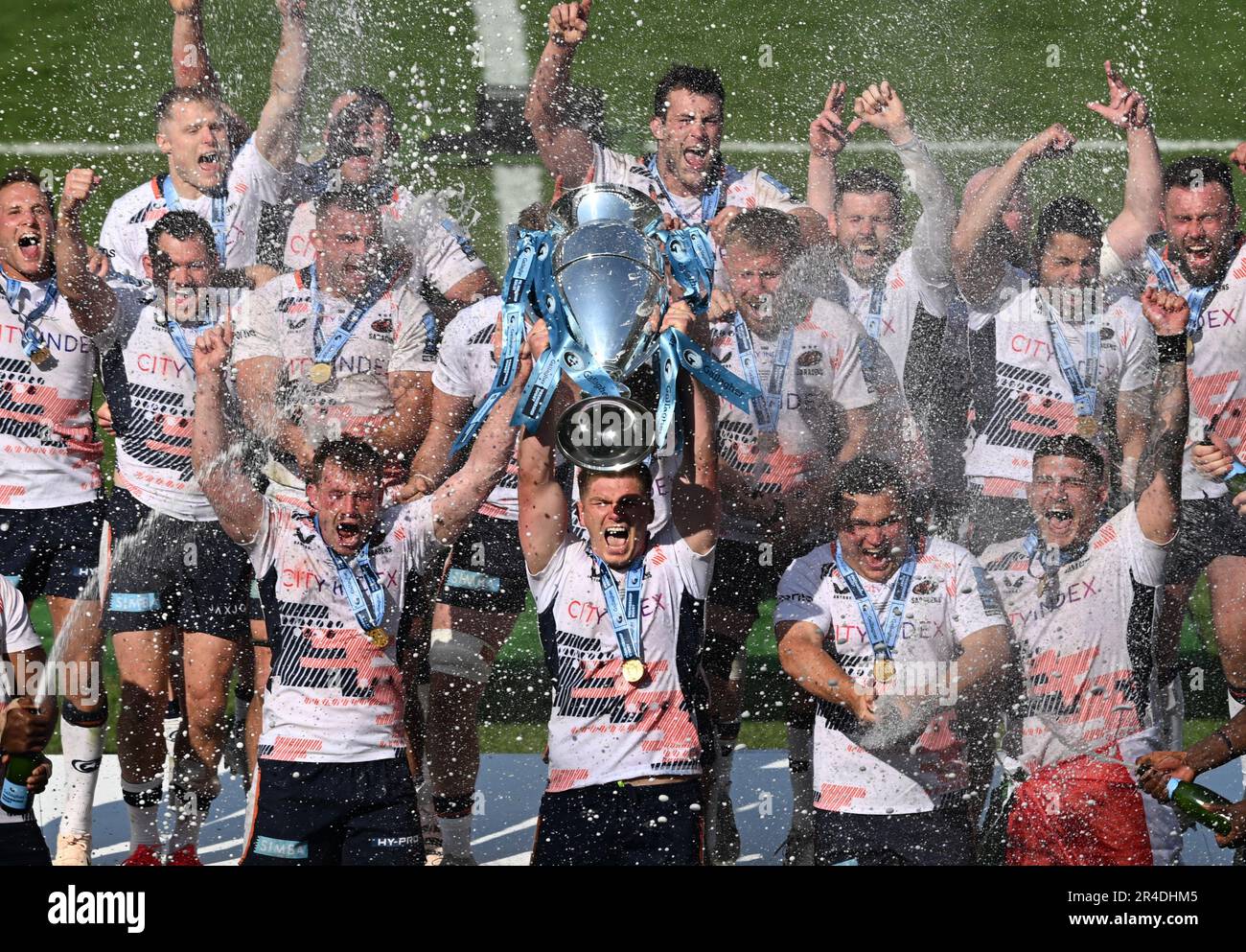 Twickenham Stadium, London, UK. 27th May, 2023. English Premiership Rugby Final, Sale Sharks