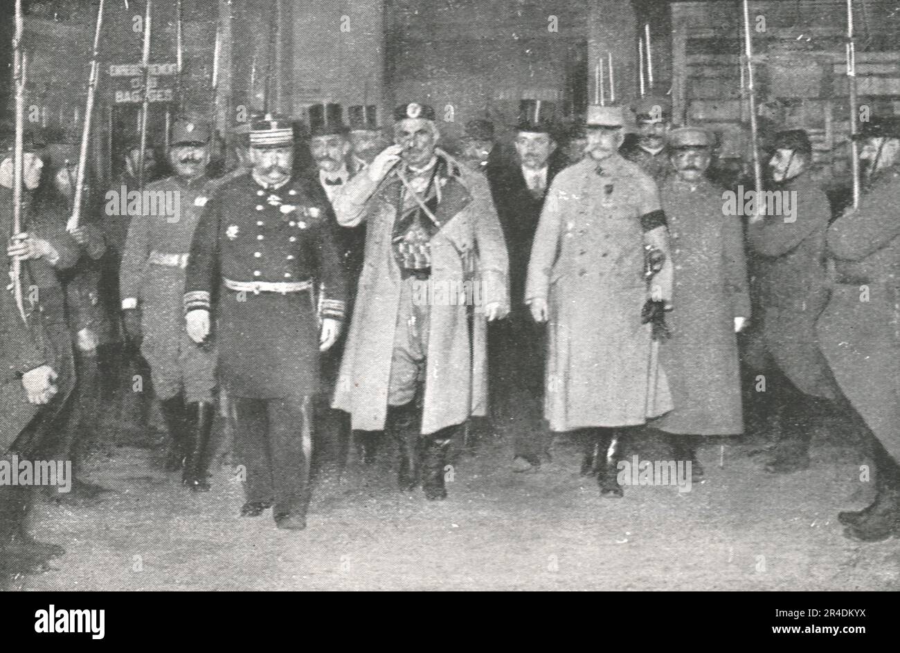 &amp;#39;&amp;#39;Les Exiles; Le roi Nicolas de Montenegro arrivant a Lyon&amp;#39;, 1916. From ...