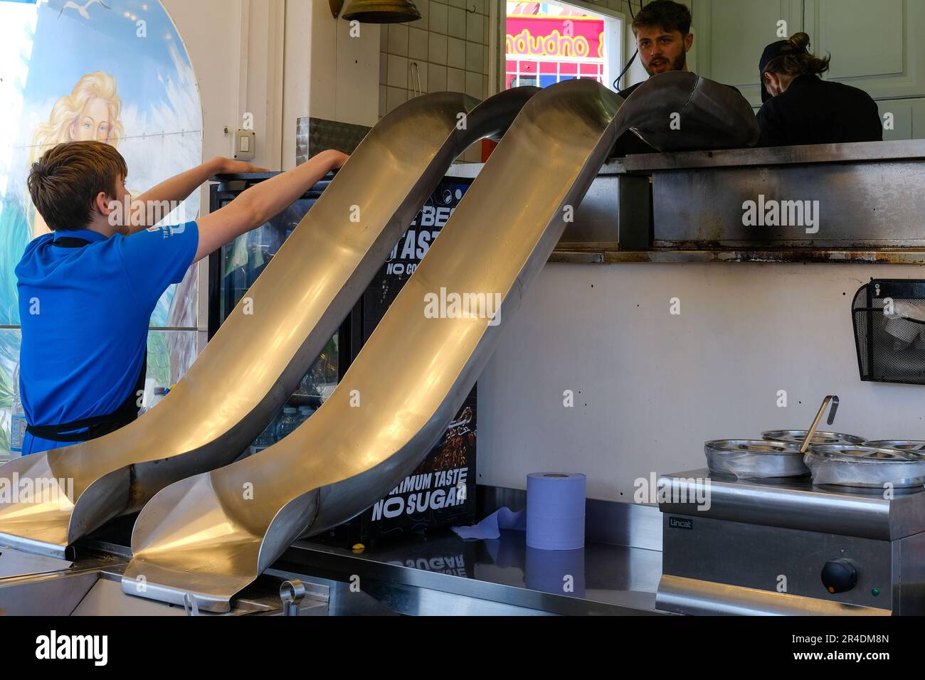 Fish and Chips, Llandudno, Wales Stock Photo Alamy