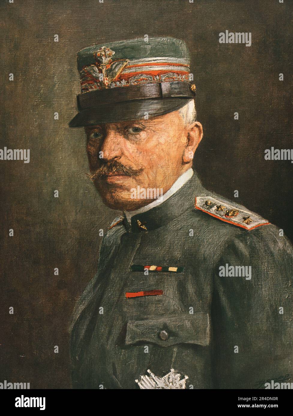 ''Le General Cadorna; commandant en chef des armees Italiennes', 1915. From &quot;L'Album de la Guerre 1914-1919: Volume I&quot; [L'Illustration, Paris, 1926]. Stock Photo