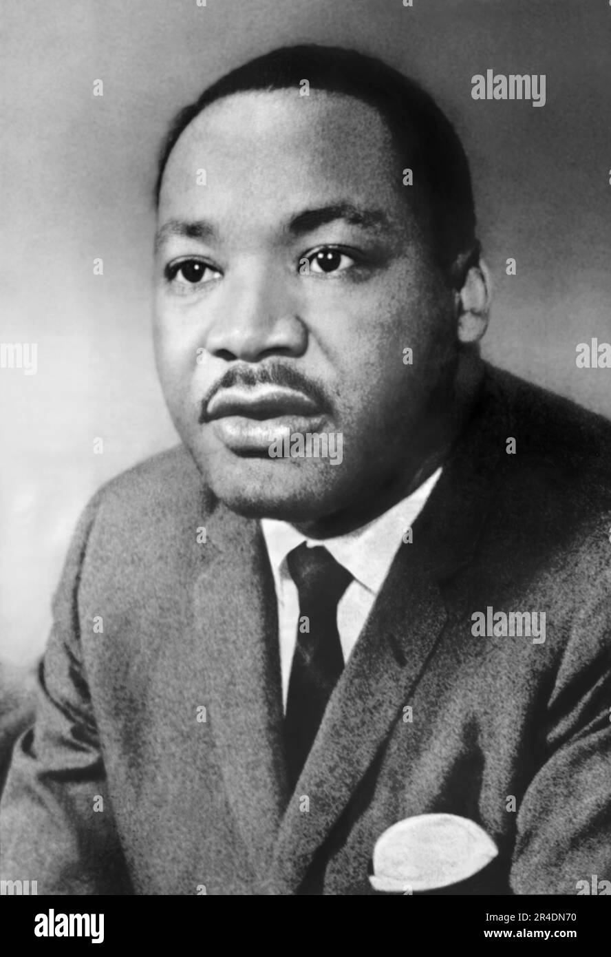 Portrait of civil rights leader Dr. Martin Luther King, Jr. Stock Photo