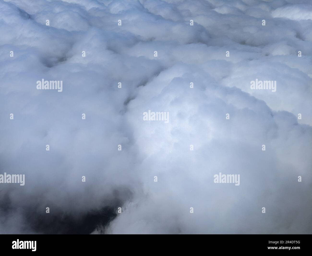 An aerial view of fluffy white clouds Stock Photo - Alamy