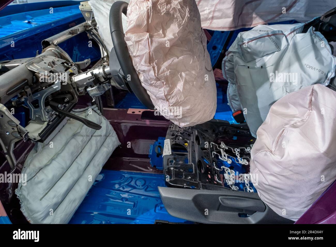 Safety air bags in car Stock Photo Alamy
