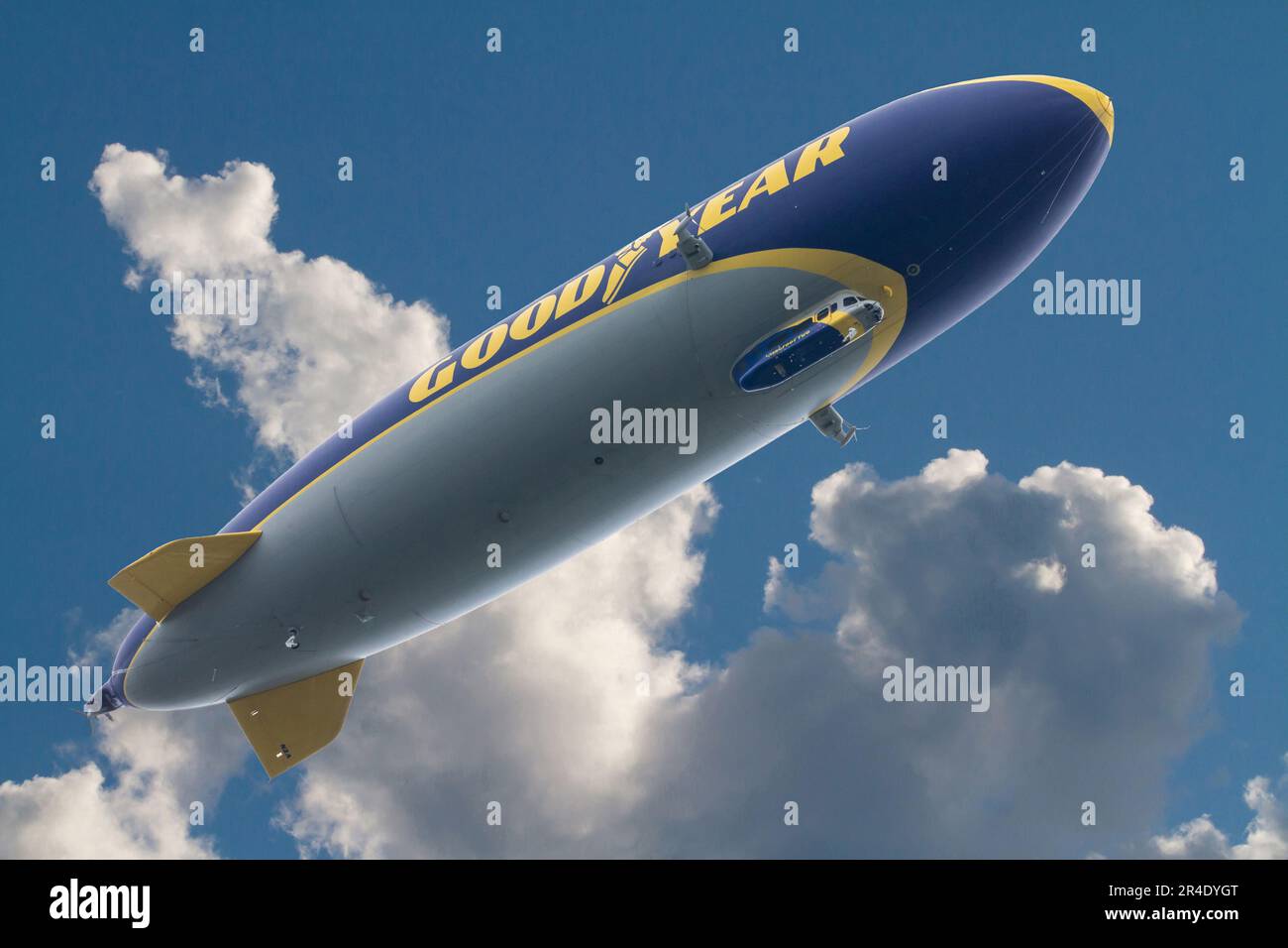 The Goodyear Blimp floats above the Quail Hollow Club in Charlotte