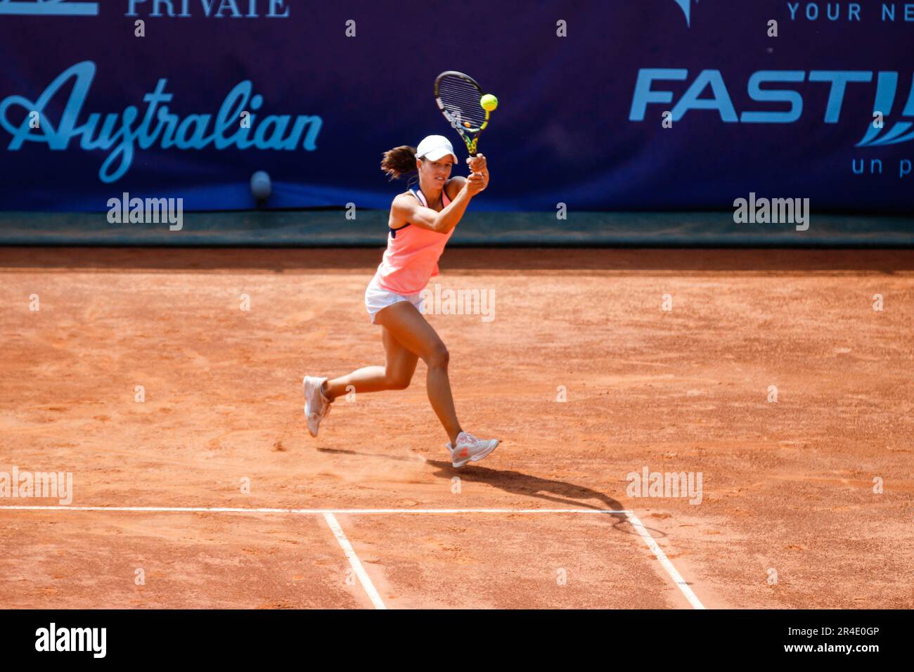 Milan, Italy. 27th May, 2023. Tennis Club Milano, Milan, Italy, May 27, 2023, Kaitlin Quevedo during 2023 Bonfiglio Trophy - Tennis Internationals Credit: Live Media Publishing Group/Alamy Live News Stock Photo