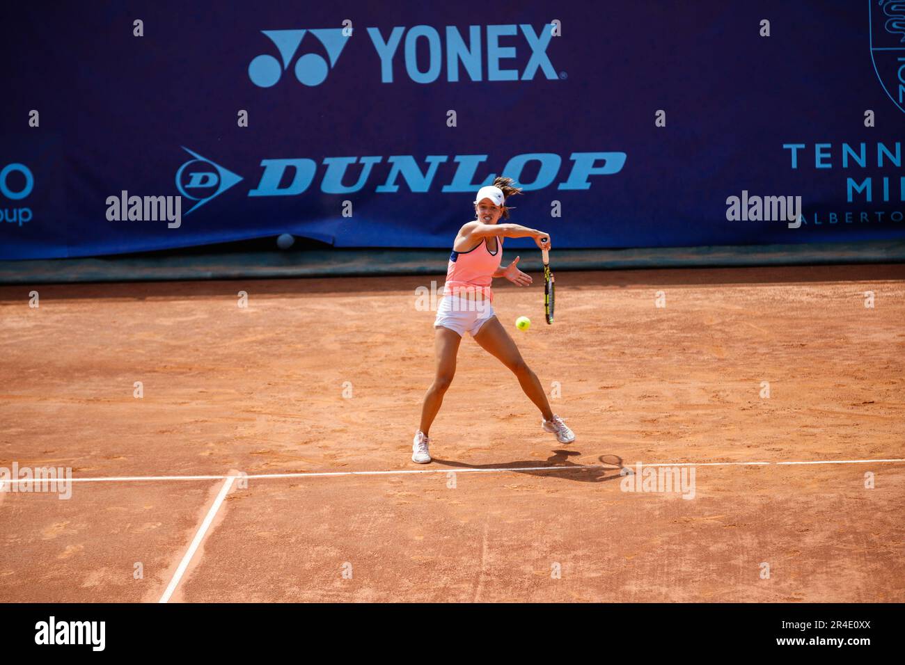 Milan, Italy. 27th May, 2023. Tennis Club Milano, Milan, Italy, May 27, 2023, Kaitlin Quevedo during 2023 Bonfiglio Trophy - Tennis Internationals Credit: Live Media Publishing Group/Alamy Live News Stock Photo