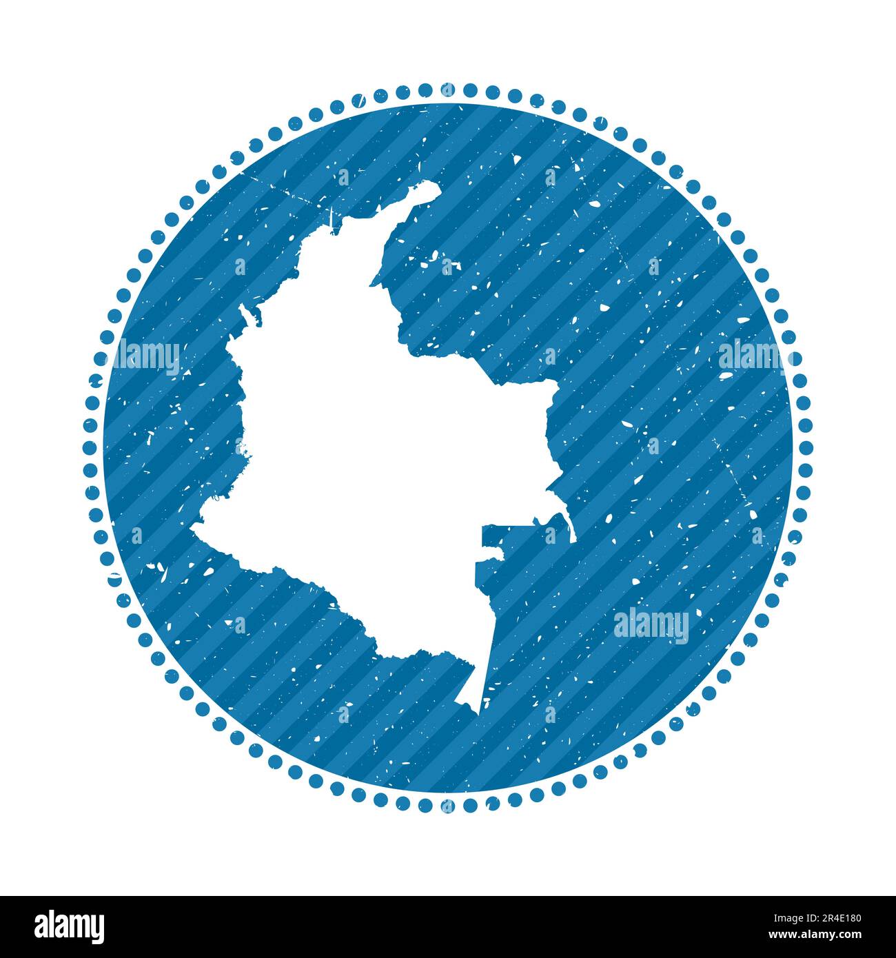 Laptop Geography Sticker Colombia Country Map Outline Decal - Black ...