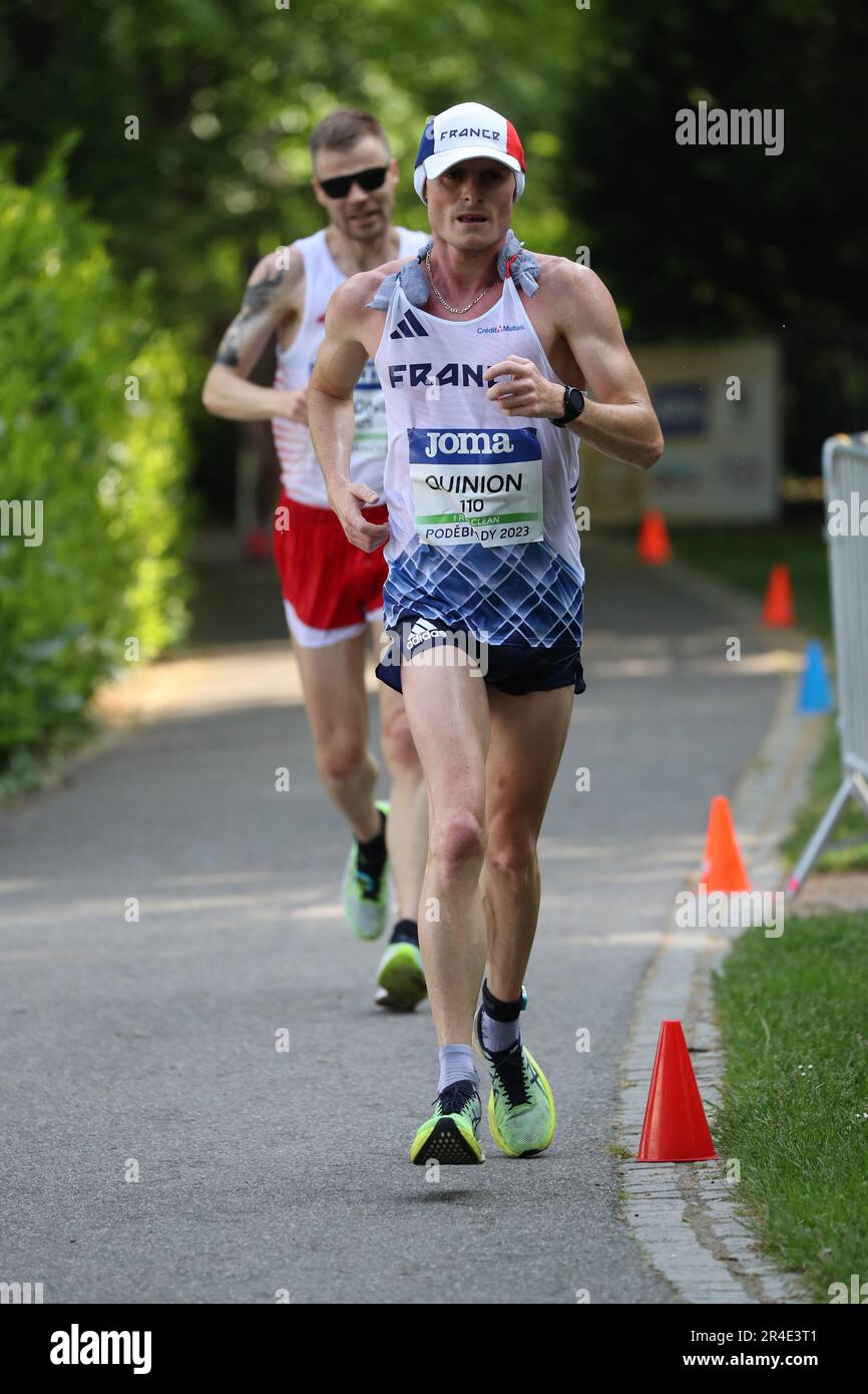 Aurélien QUINION in the 35km at the European Race Walking Team Championship 2023 Stock Photo