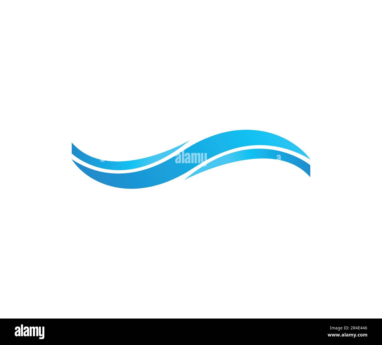 Simple Wave icon design vector template Stock Vector