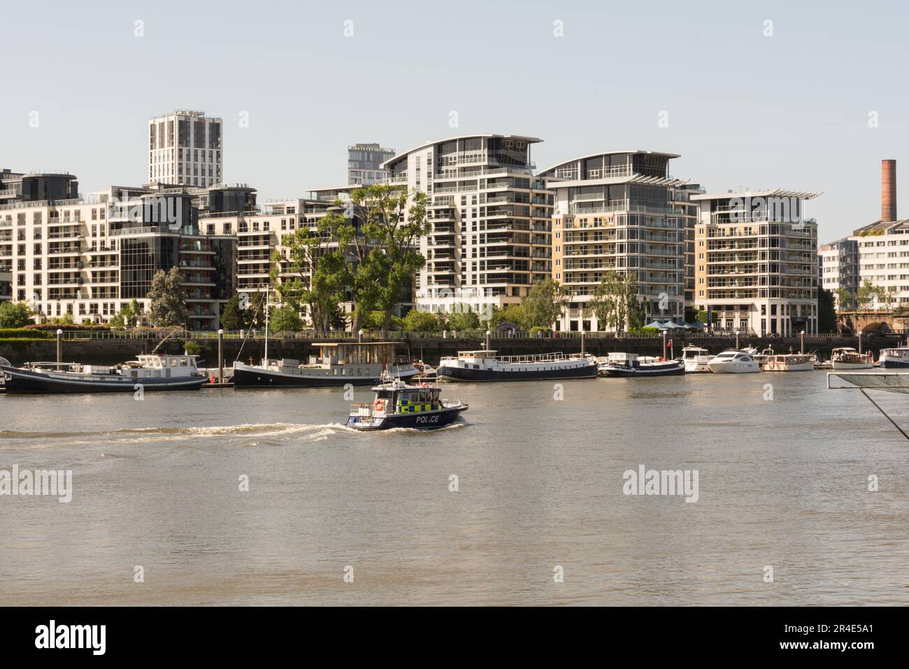 Flats and apartments at Imperial Wharf, London, SW6, England, UK Stock