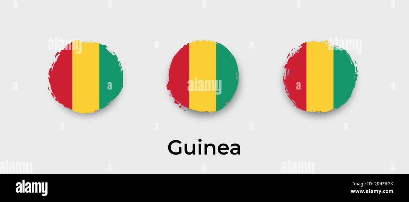 Papua New Guinea flag grunge bubble vector icon illustration Stock Vector