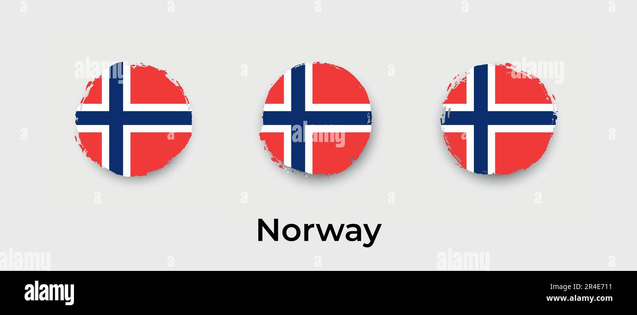 Norway flag grunge bubble vector icon illustration Stock Vector Image ...