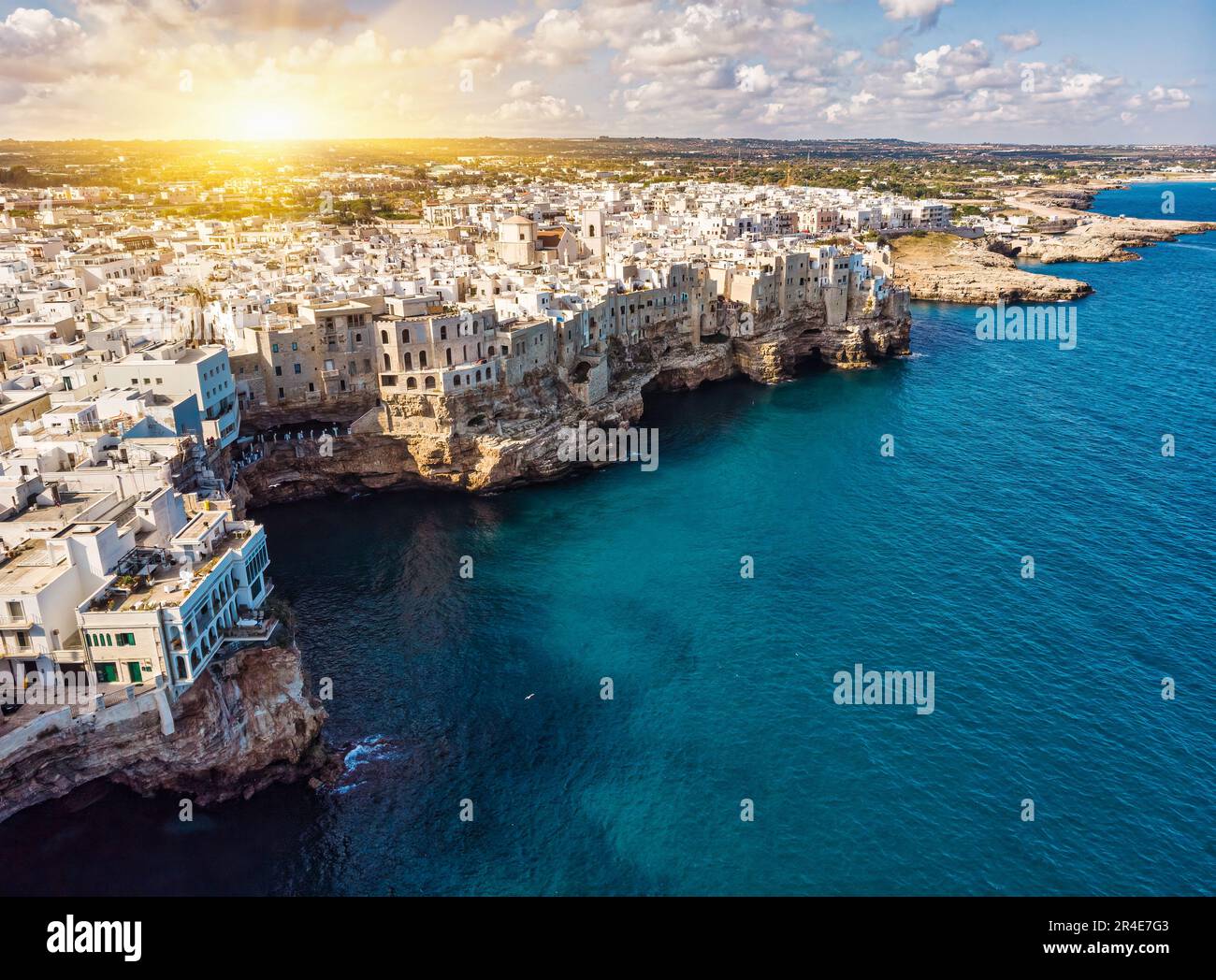 Aerial view over city monopoli hi-res stock photography and images - Alamy