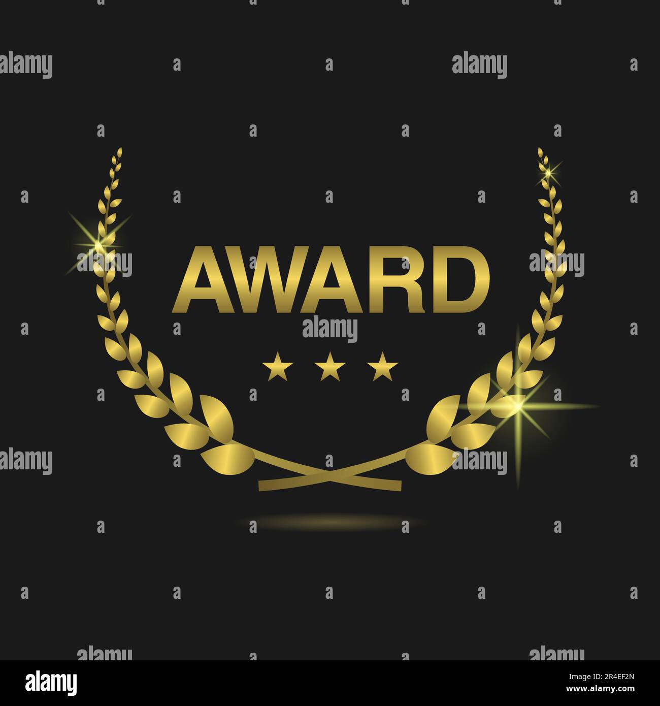 Award golden laurel wreath symbol Stock Vector Image & Art - Alamy