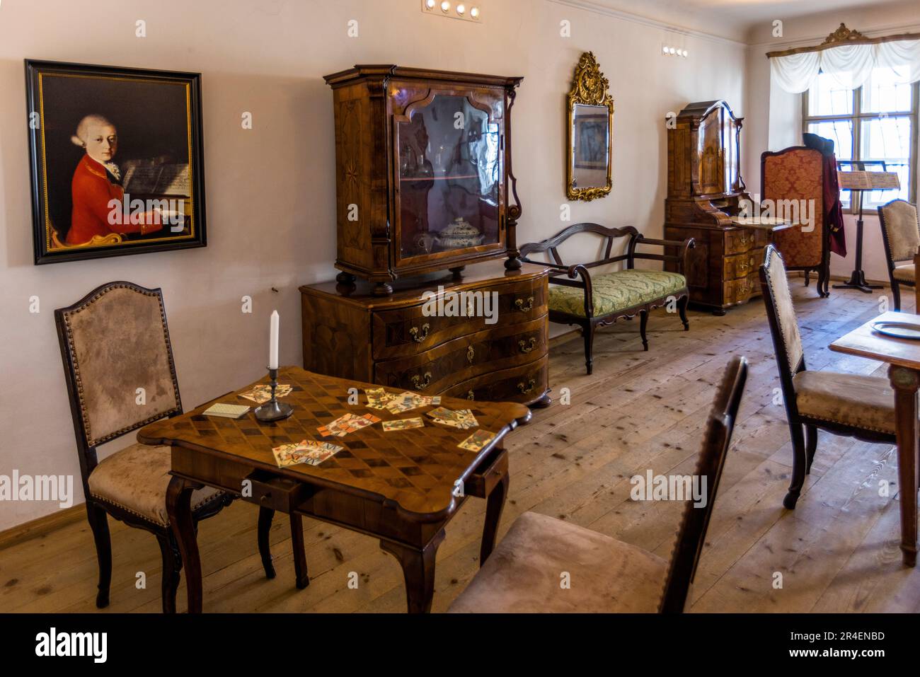 Mozart's birthplace in Salzburg, Austria. Wolfgang Amadeus Mozart was