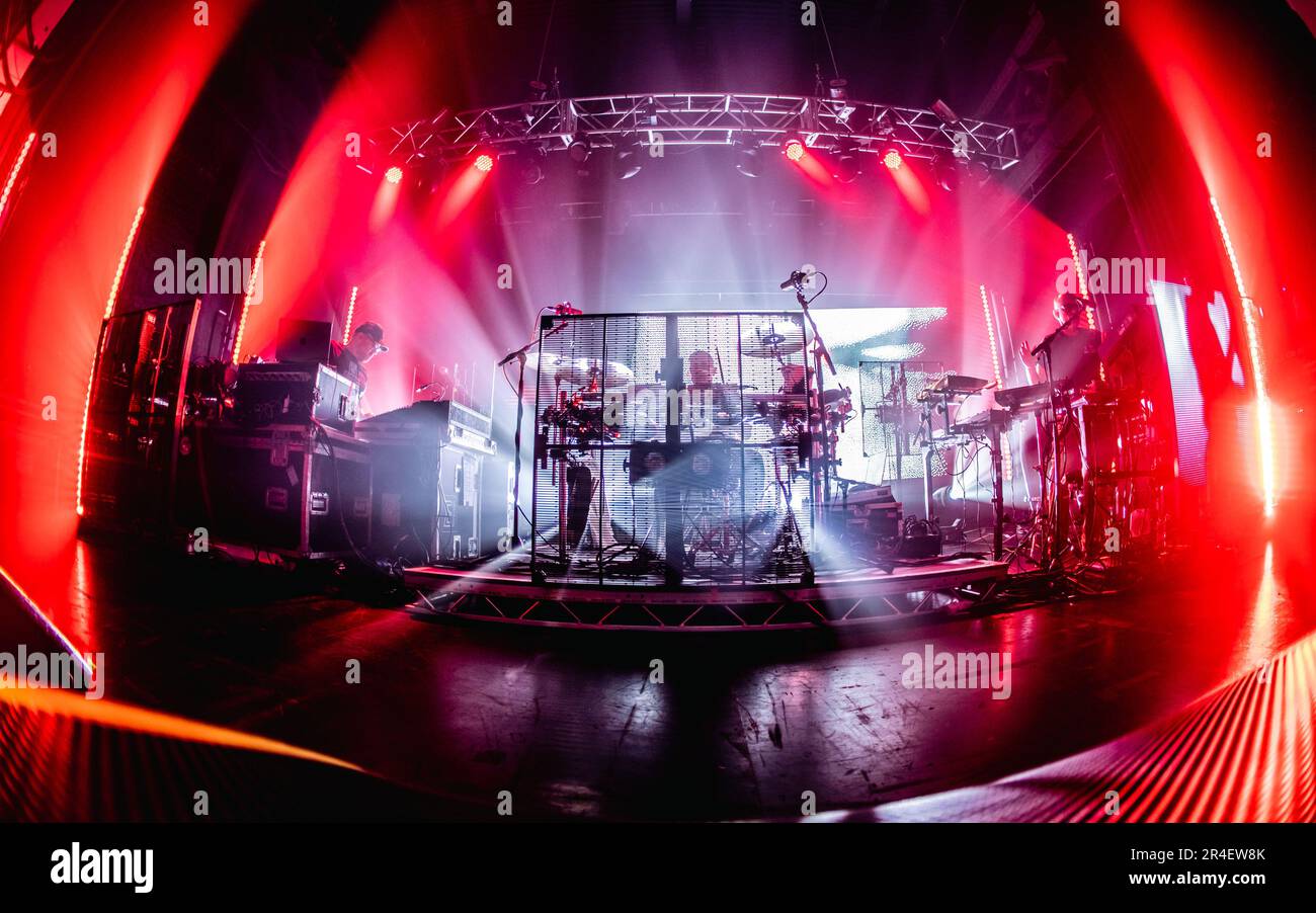 Bournemouth, UK. 27th May, 2023. Leftfield performing at the O2 Academy Bournemouth 27.05.2023. Credit: Charlie Raven/Alamy Live News Stock Photo