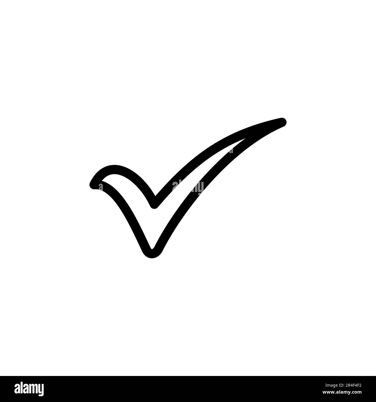 Check mark vector. Check mark icon. Tick mark symbol vector Stock ...