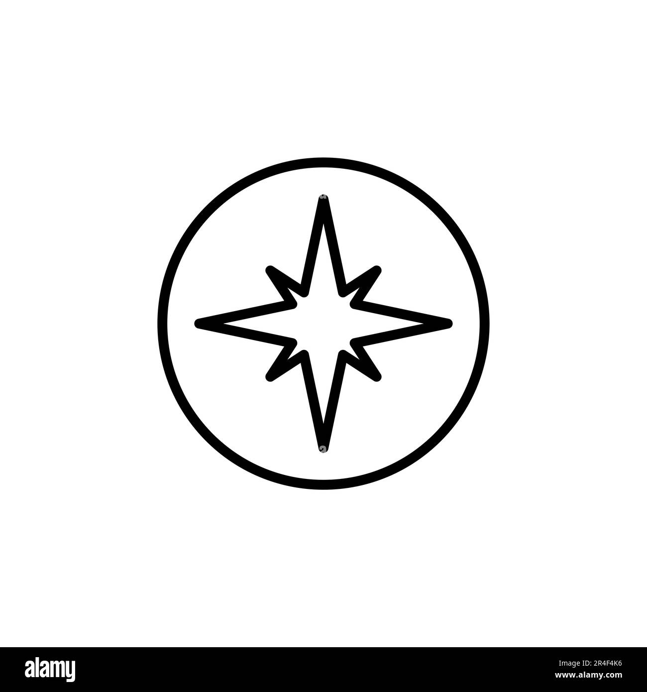 Compass icon vector. arrow compass icon vector Stock Vector Image & Art ...