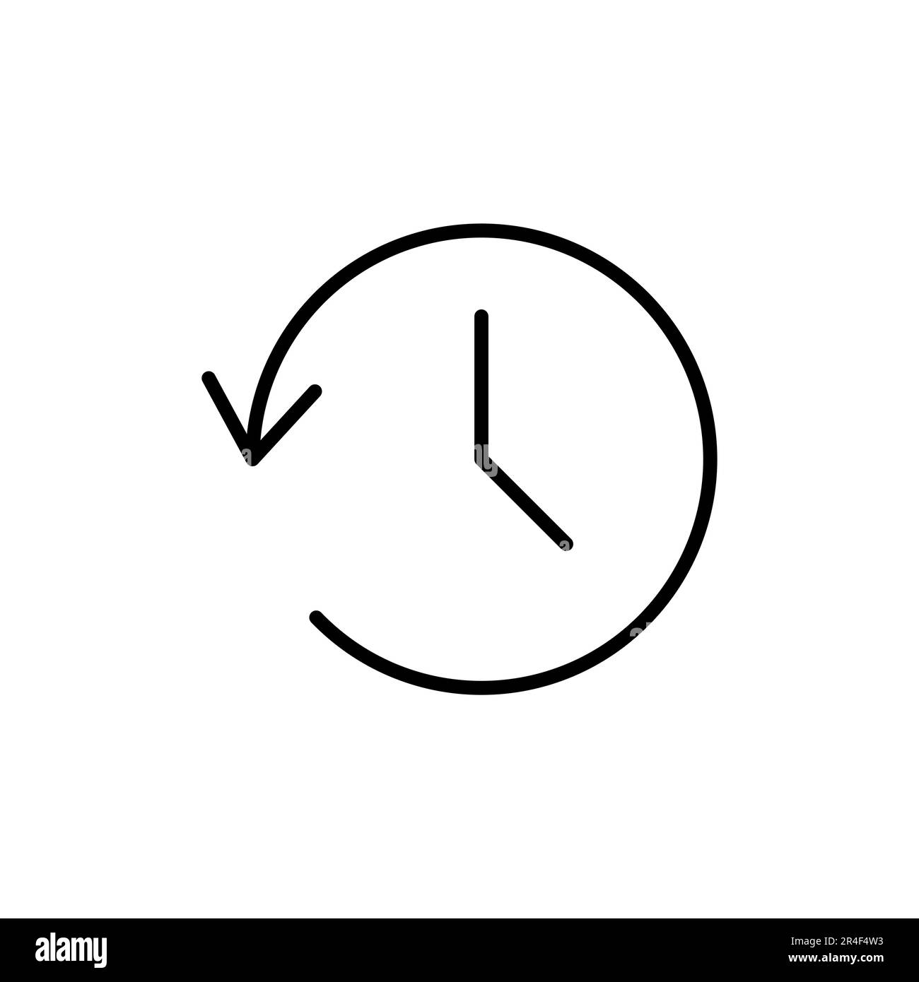History icon vector. recent event history Stock Vector