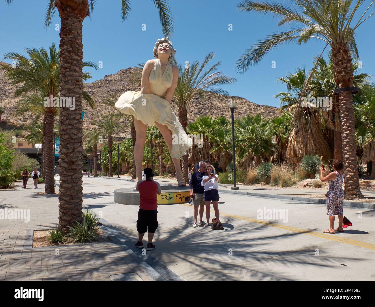 Forever Marilyn Stands Tall Over Palm Springs