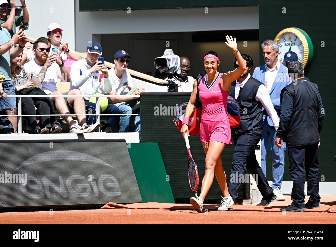 Paris, France. 27th May, 2023. Caroline Garcia during the French Open, Grand Slam tennis tournament on May 27, 2023 at Roland-Garros stadium in Paris, France. Credit: Victor Joly/Alamy Live News Stock Photo