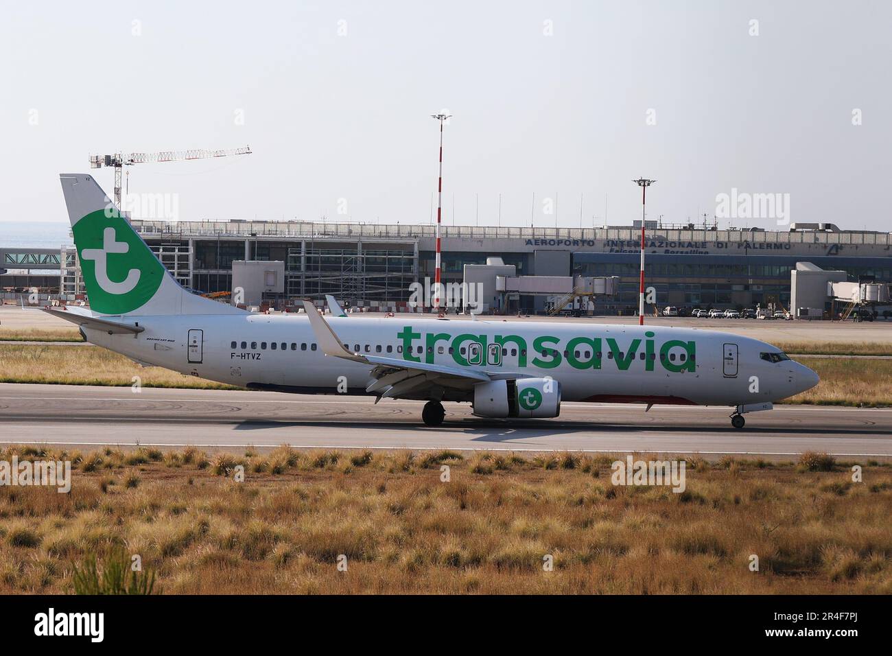 TRANSAVIA AIRLINES THE DUTCH COMPANY INCREASES FLIGHTS TO SICILY In the photo a Boeing 737-8JP of the Dutch company Transavia Airlines Stock Photo
