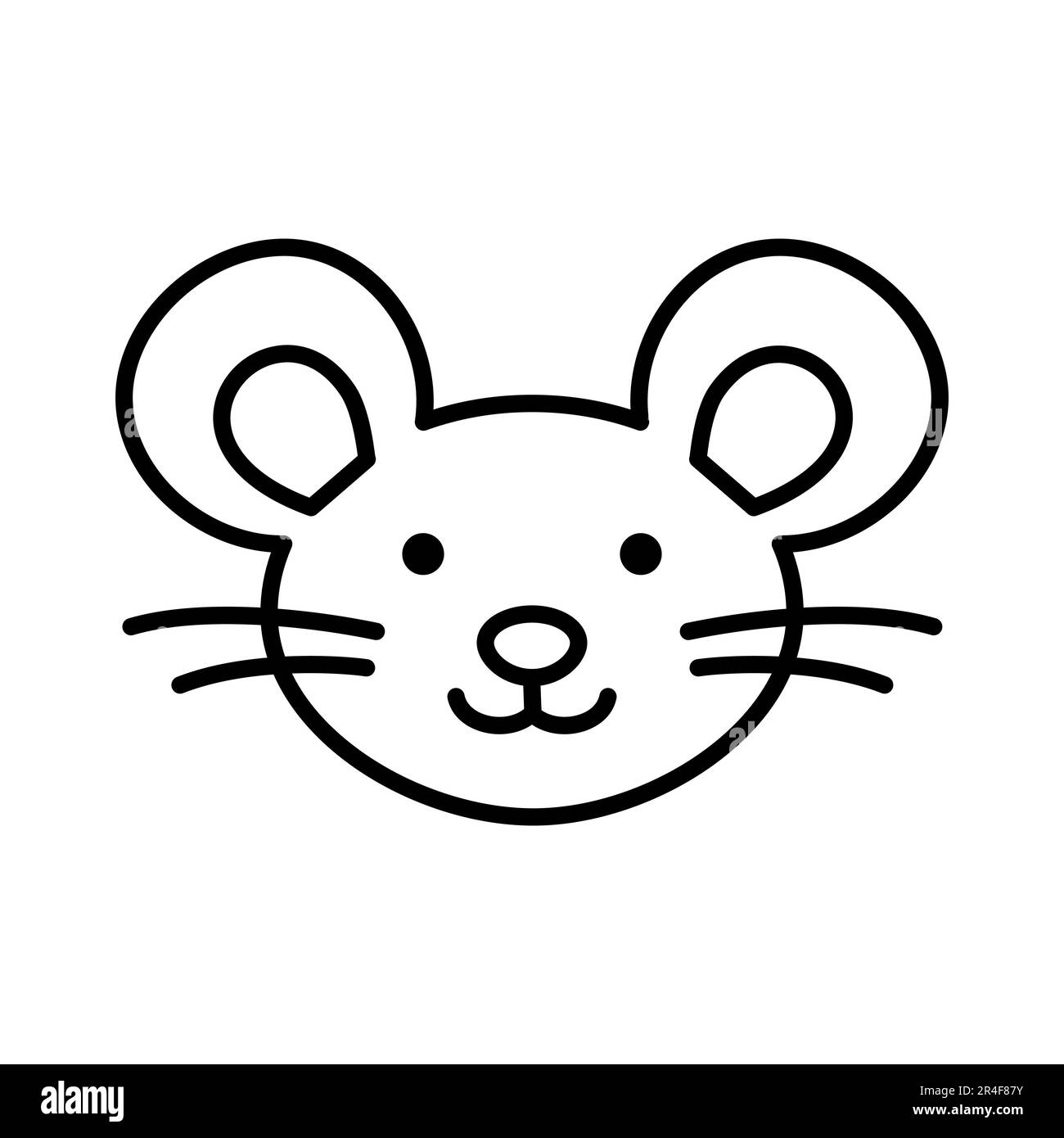 Animal mouse face Black and White Stock Photos & Images - Alamy
