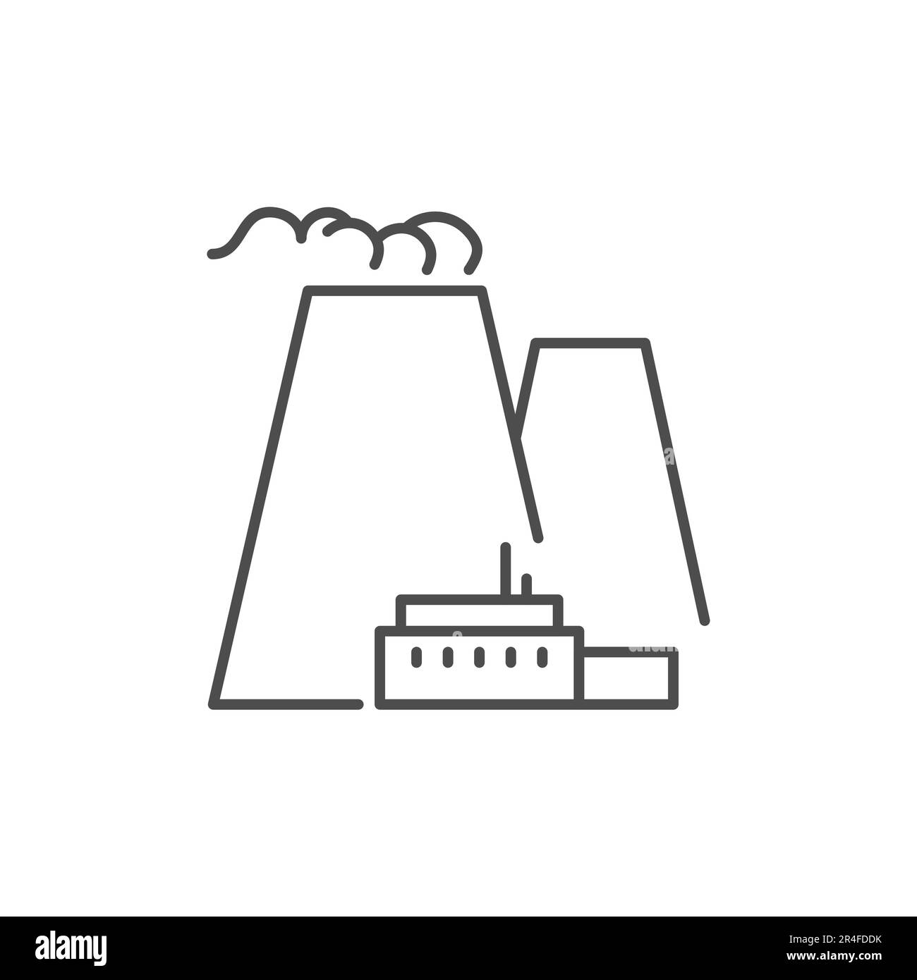 Factory related vector linear icon. Vector outline illustration ...