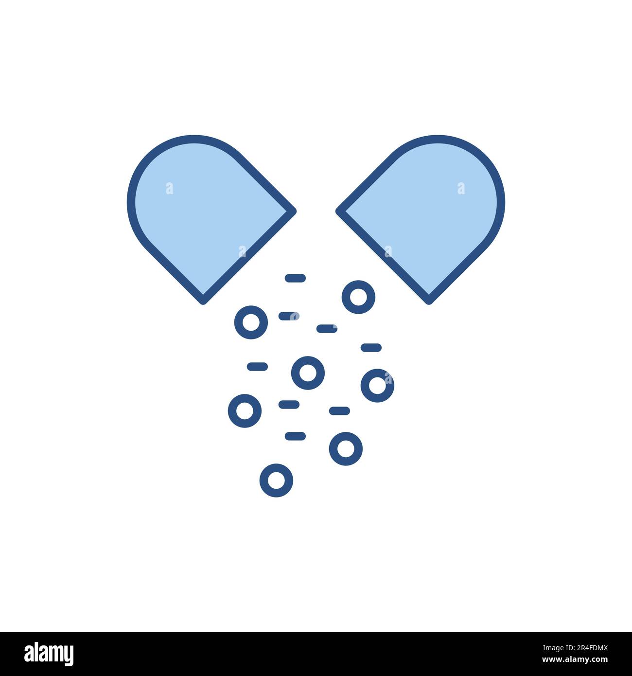 Capsule related vector line icon. Pills linear icon. Pharmaceutical ...