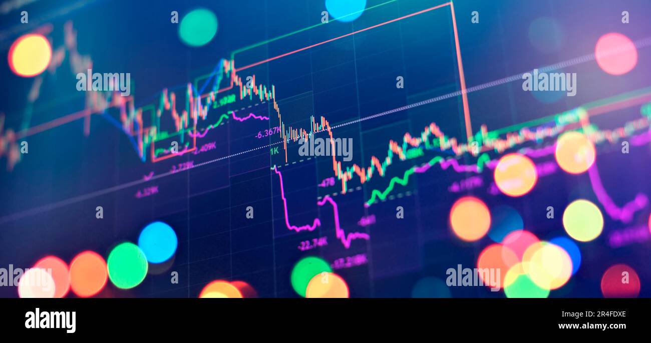 Tablet computer showing stock marketing data Stock Photo - Alamy