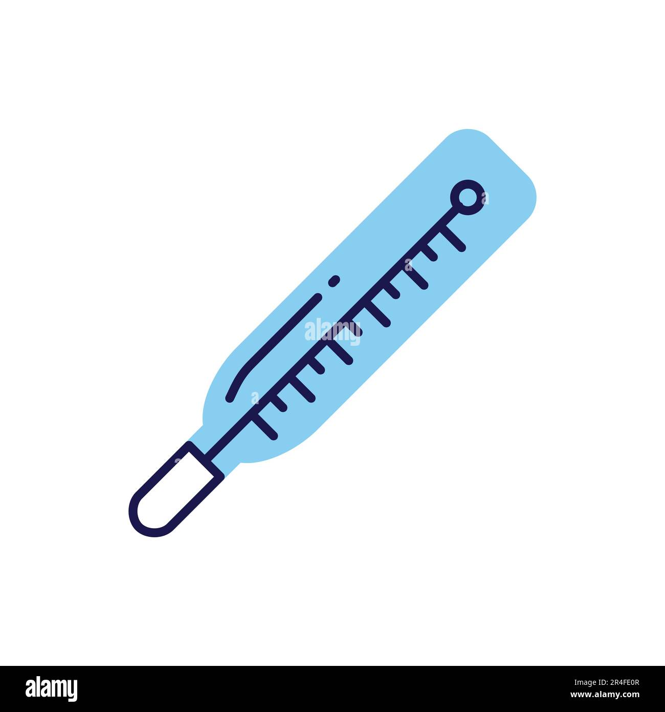 Thermometer related vector line hi-res stock photography and images - Alamy